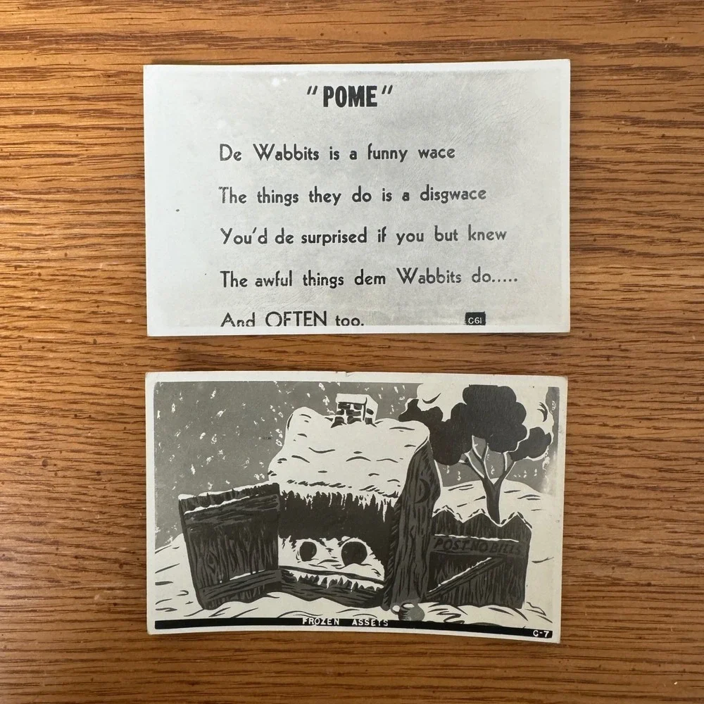 40+ Vintage Crude Offensive Humor Postcard Lot Kodak Paper‎ Old Maid Dating